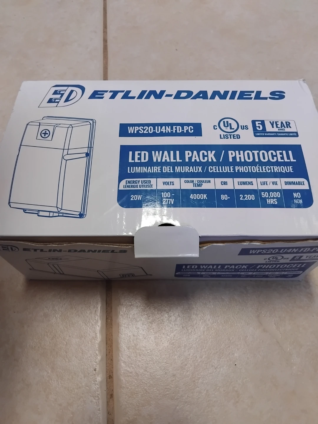 ETLIN-DANIELS LED Wall Pack with Photocell - photo 4