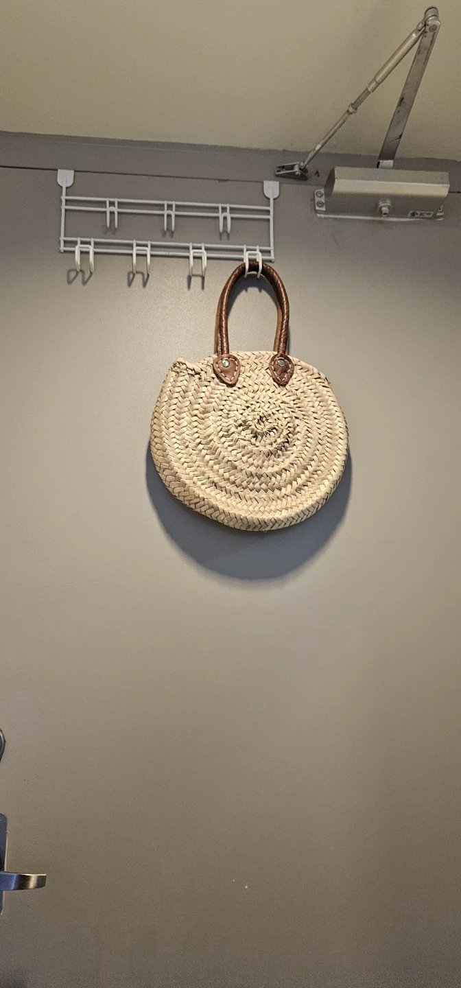 By Mary Paris Straw Round Bag