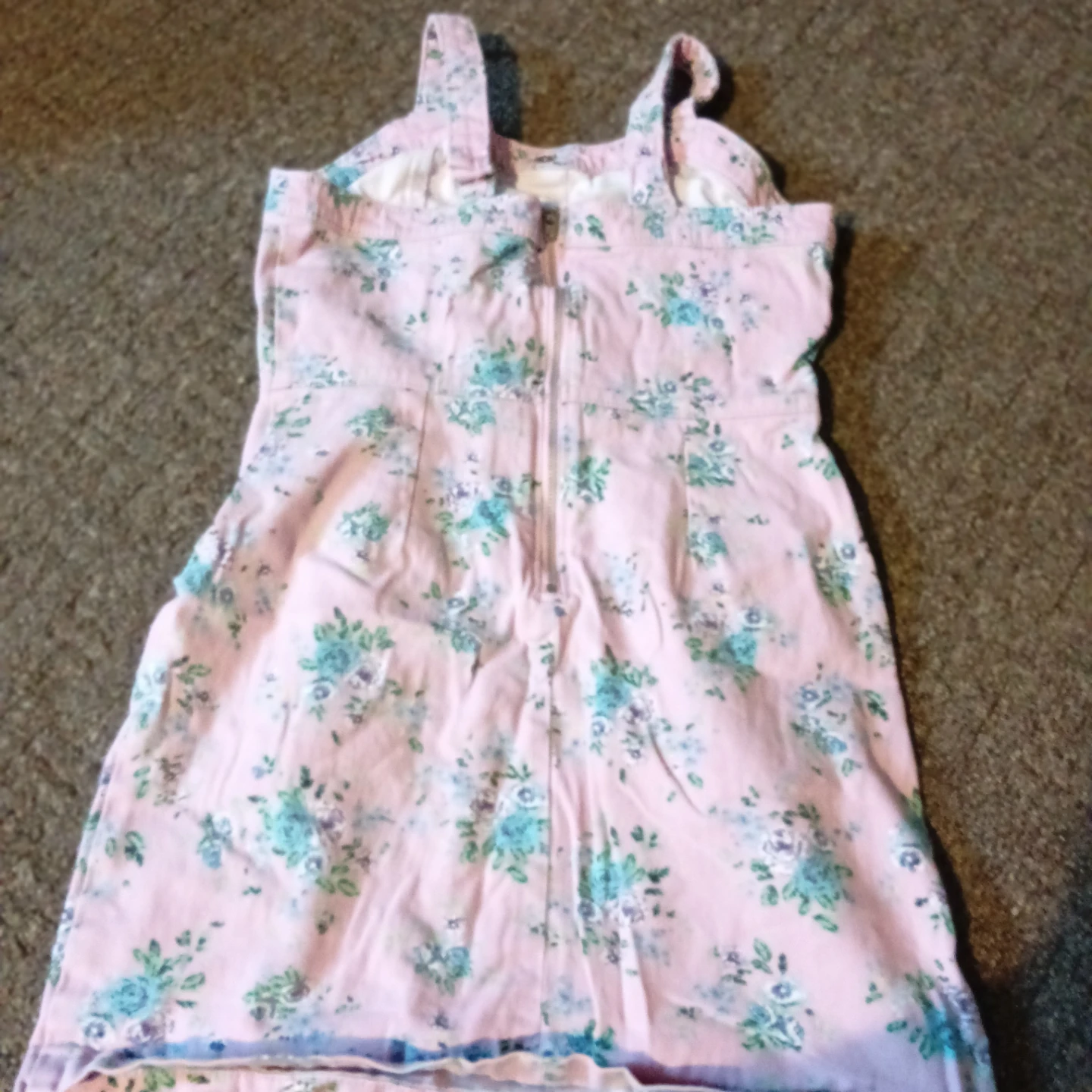 Pink Floral Pinafore Dress - photo 2