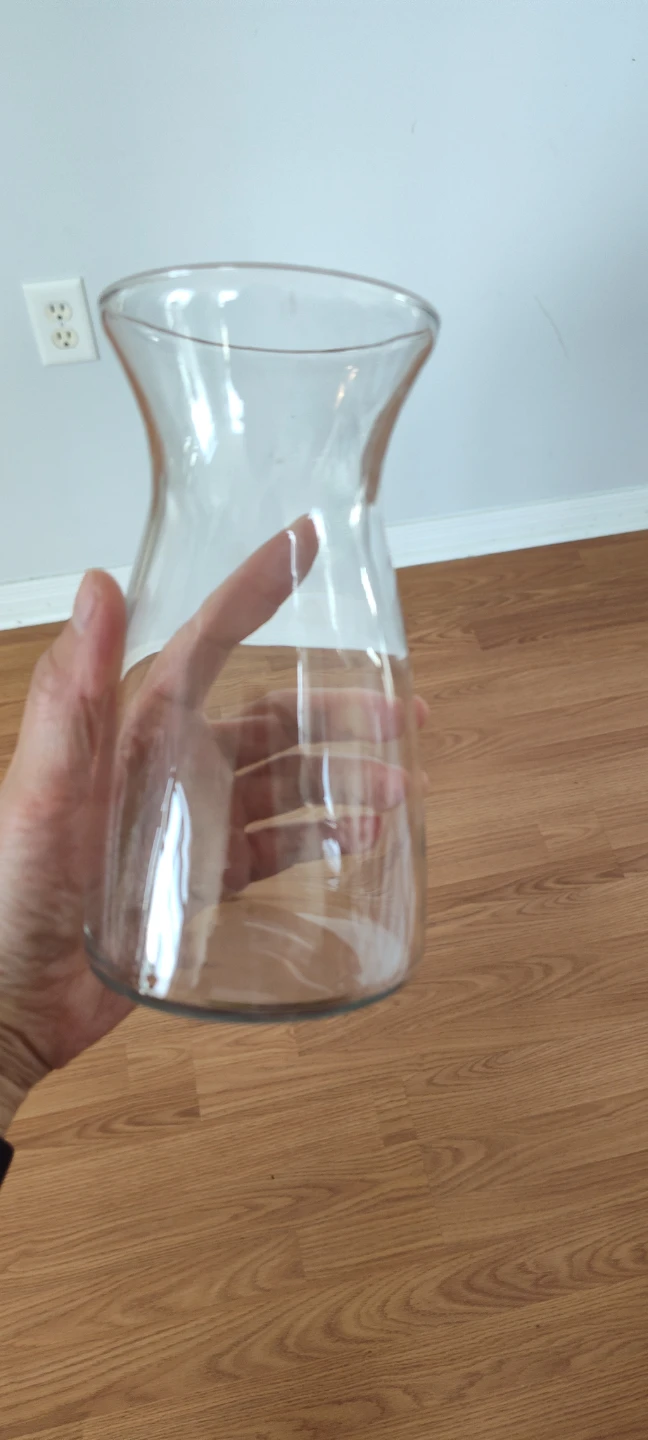 Clear Glass Vase - Small