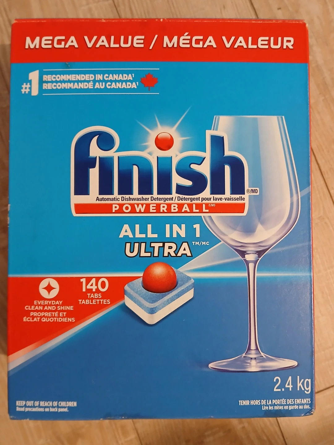 Finish All In 1 Dishwasher Tabs -(Opened pack)