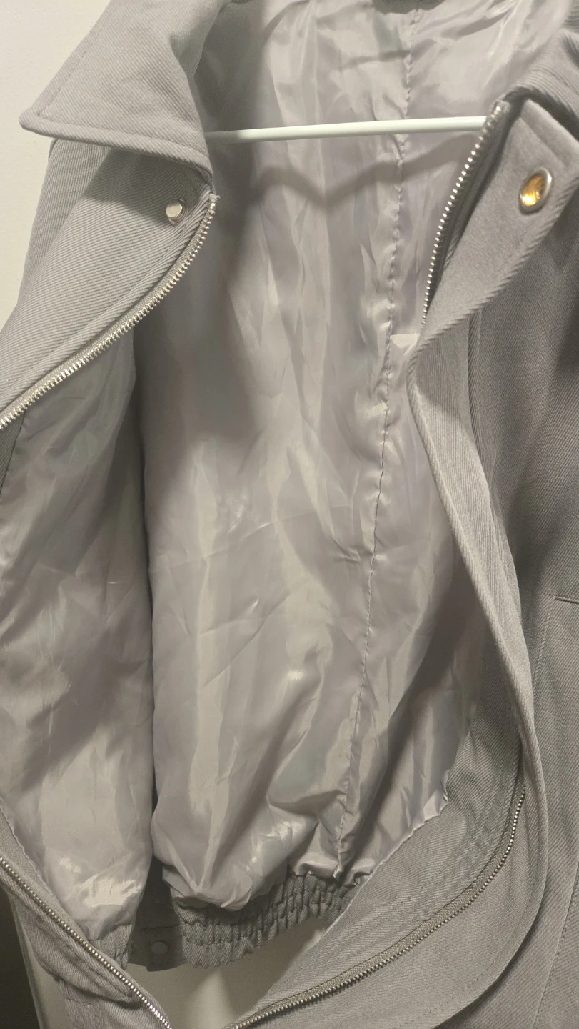 Trillion Grey Bomber Jacket Size L - photo 5