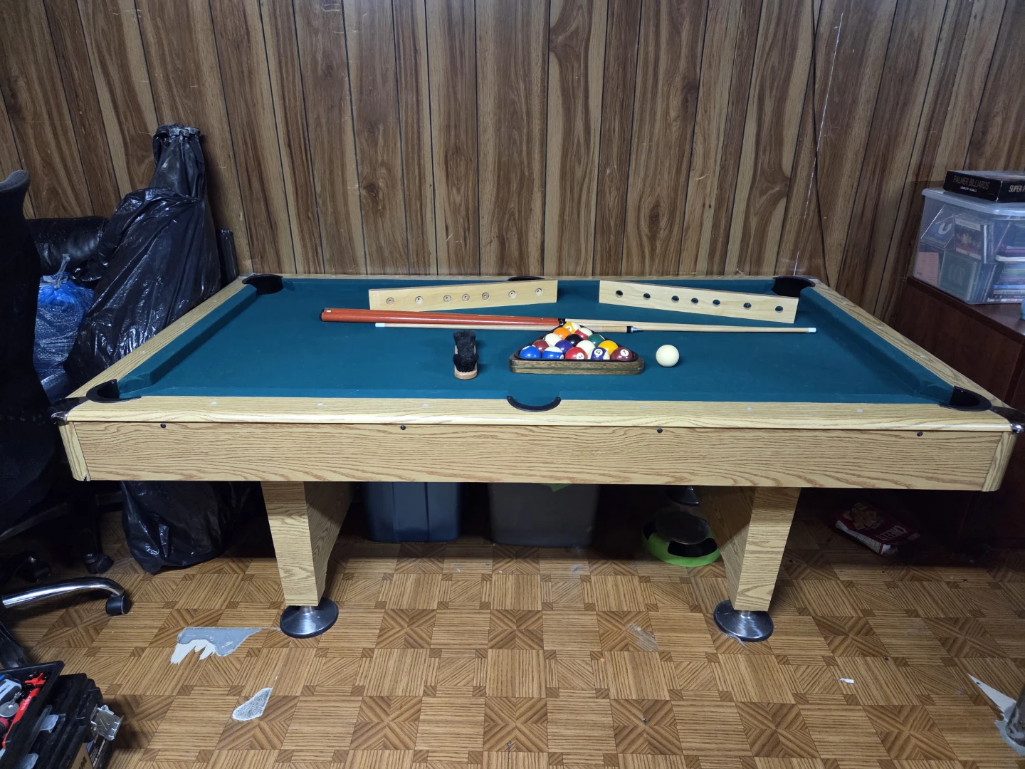 Pool Table with Accessories