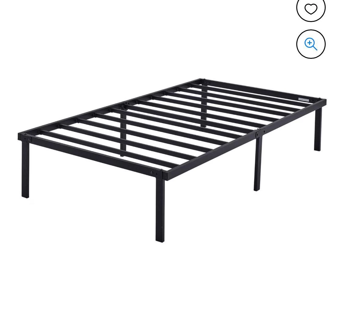 Black Metal Bed Frame - photo 5