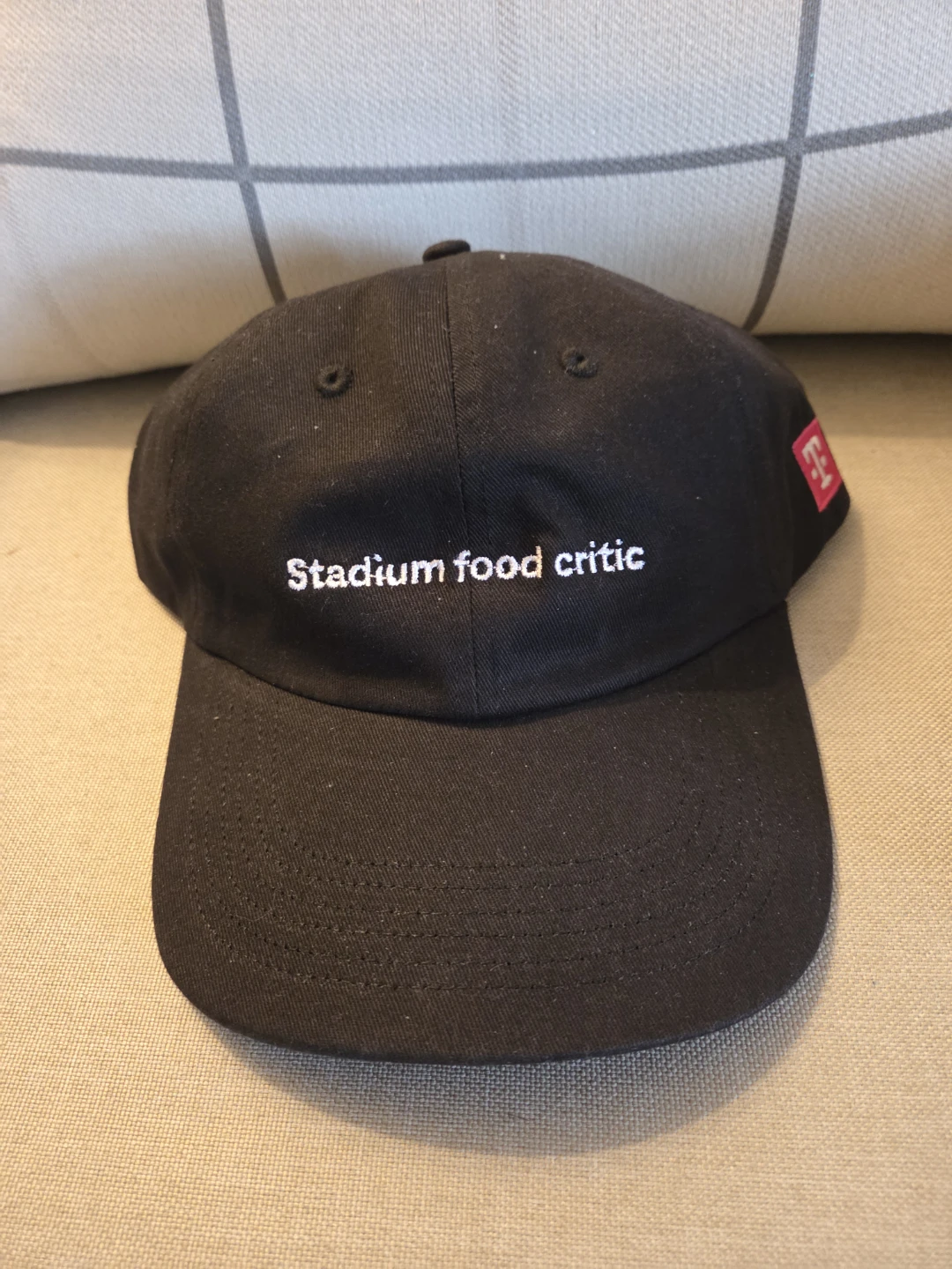 Black "Stadium Food Critic" Baseball Cap