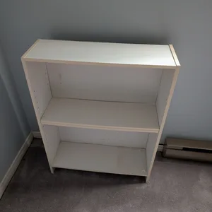 White 3-Shelf Bookcase