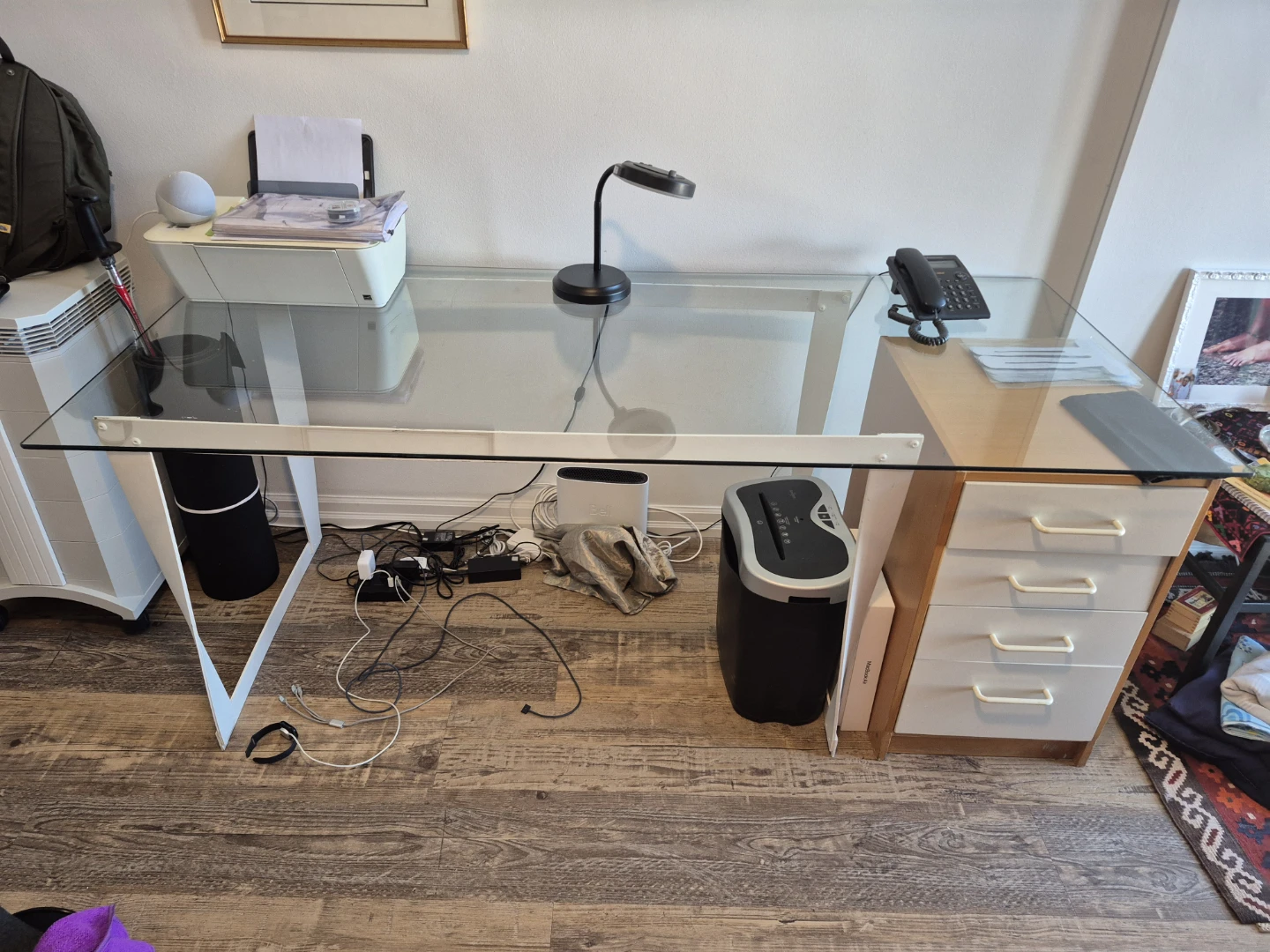 Glass Top Desk/Table