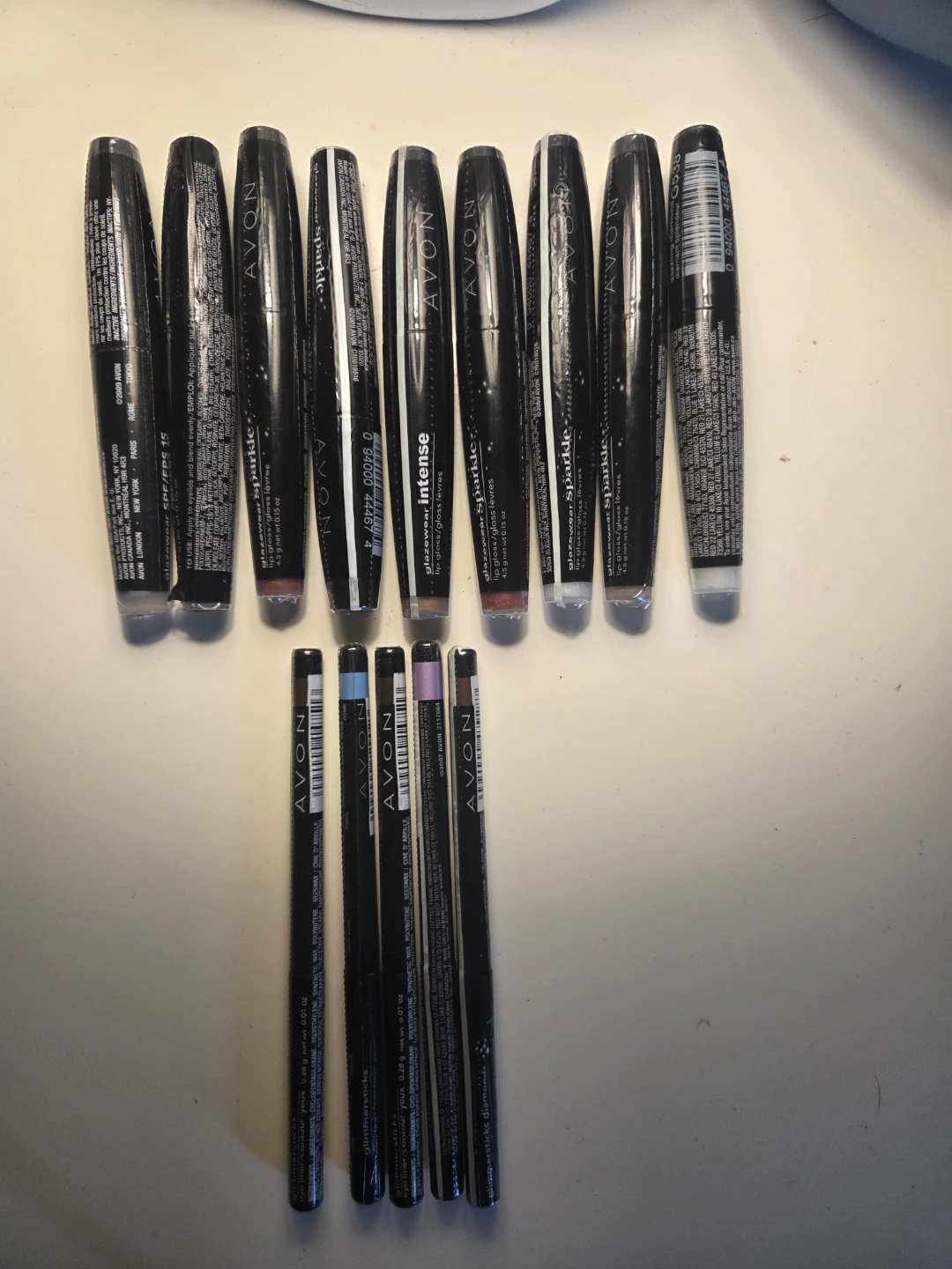 Avon Makeup Lot - Lipsticks and Eyeliners