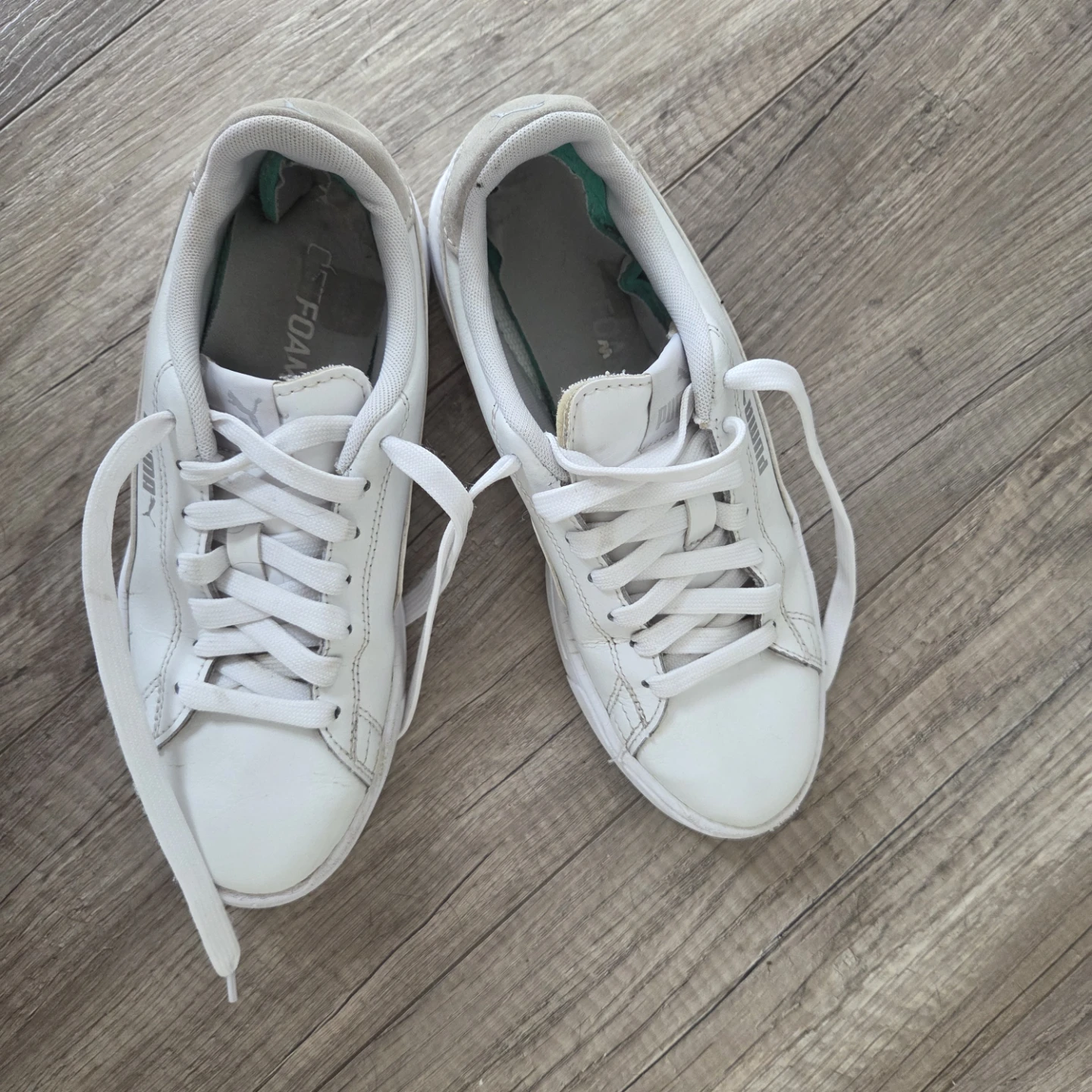Puma White Leather Sneakers size 7 - photo 5