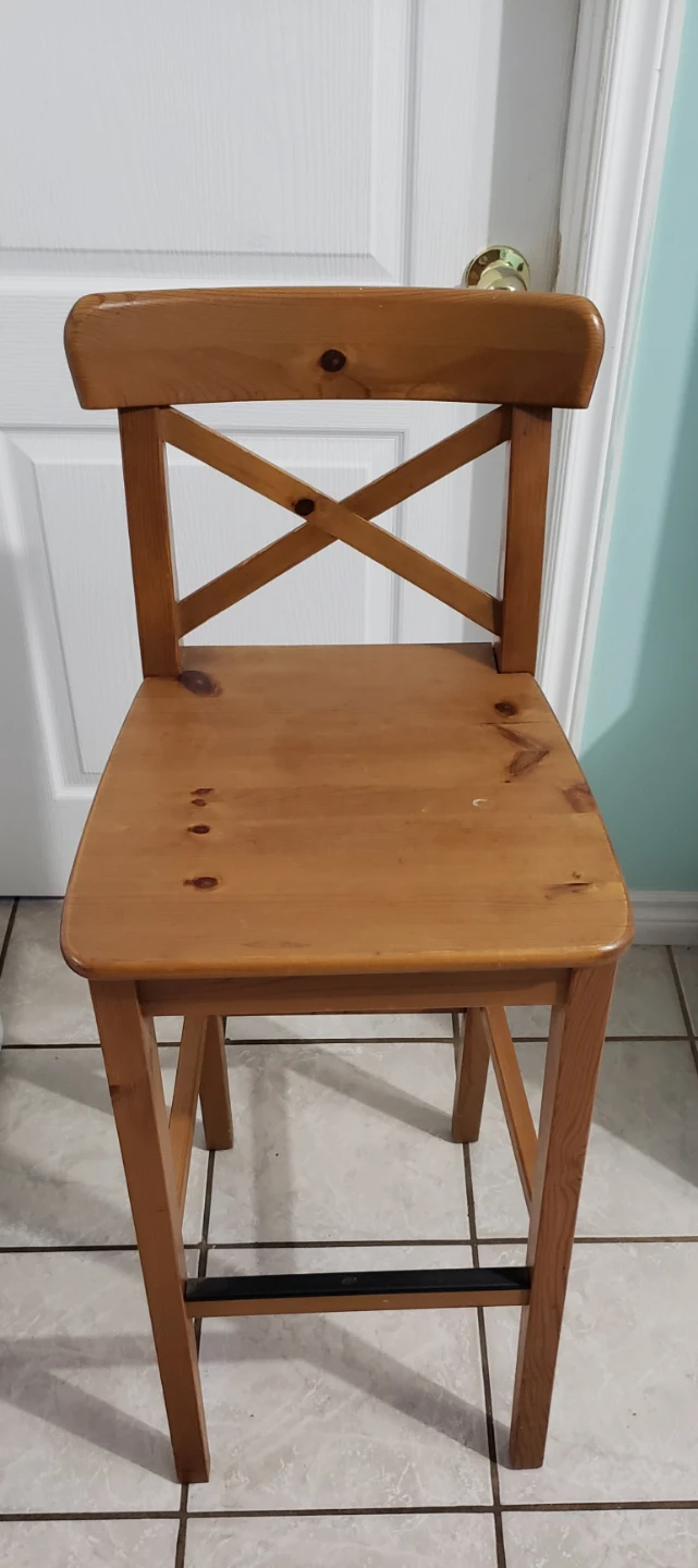 Wooden Bar Stool - photo 2