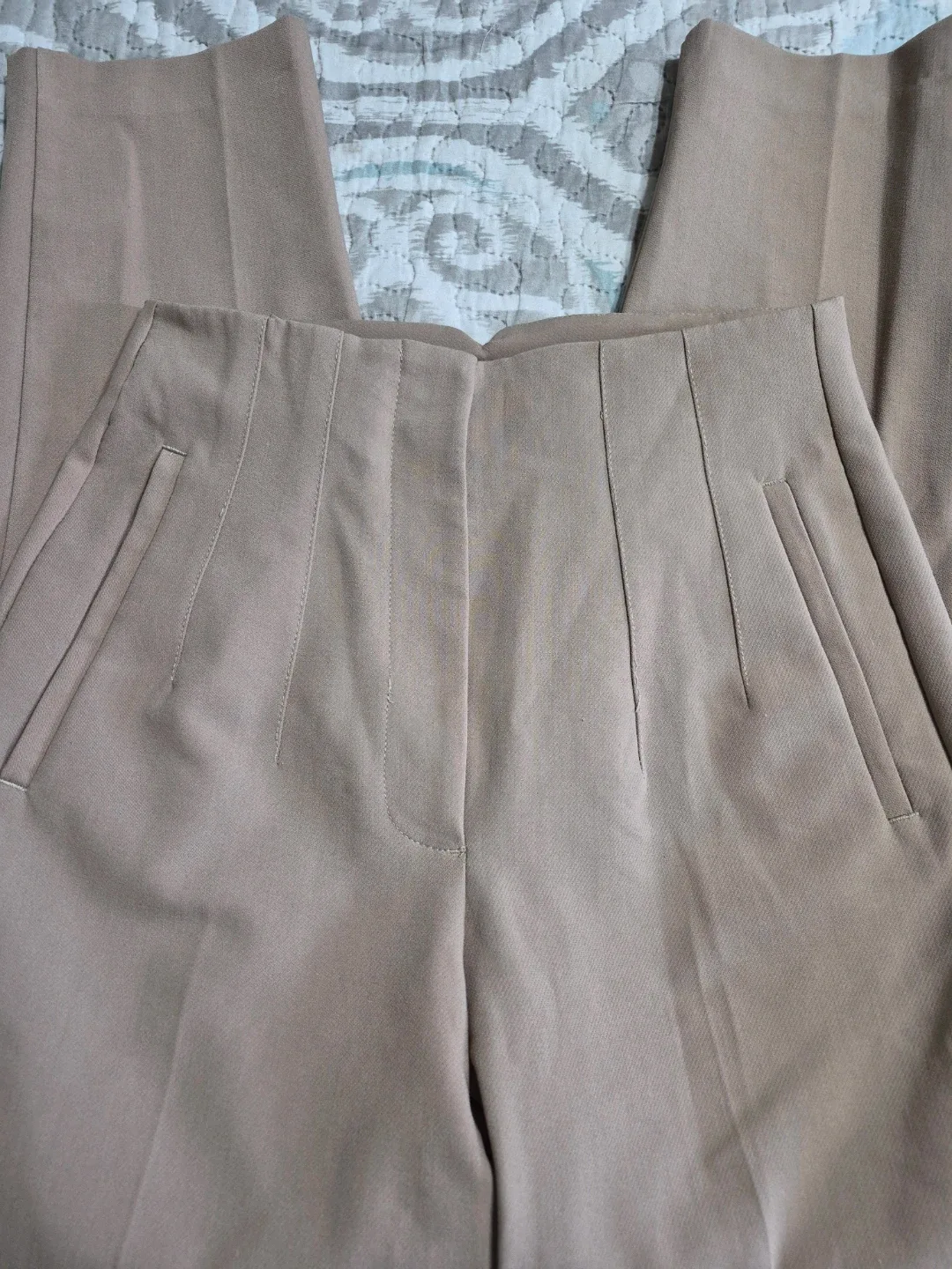 Ladies Size Small Zara Sand Beige Dress Pants - photo 2