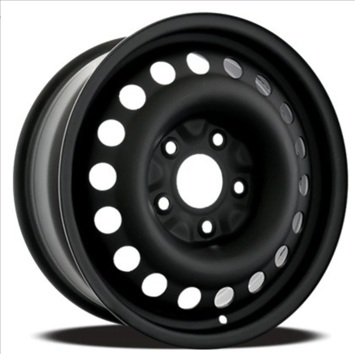 4 Envy Steel Wheel 15x6 Flat Black