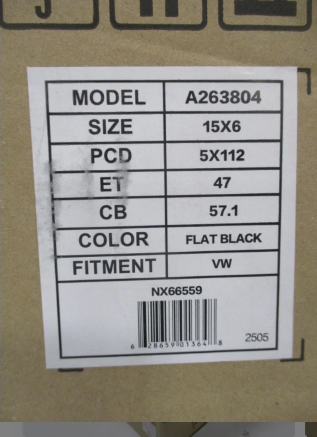 4 Envy Steel Wheel 15x6 Flat Black - photo 4
