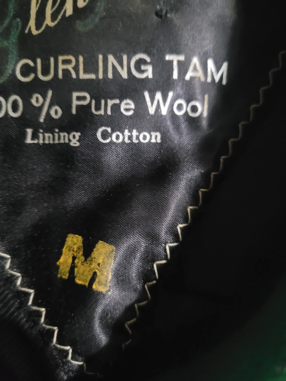 Glen Allan Curling Tam Hat - Green Wool - Size M - photo 4