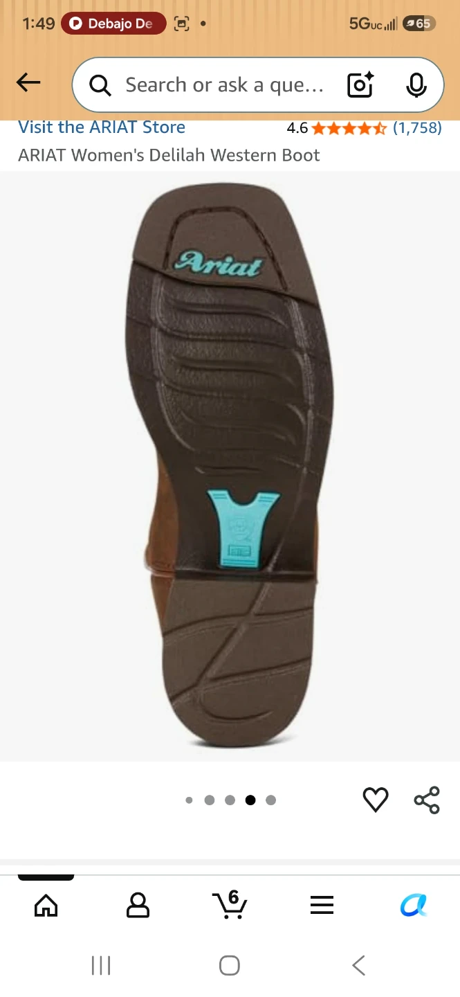 ARIAT Women's Delilah Western Boots - photo 4