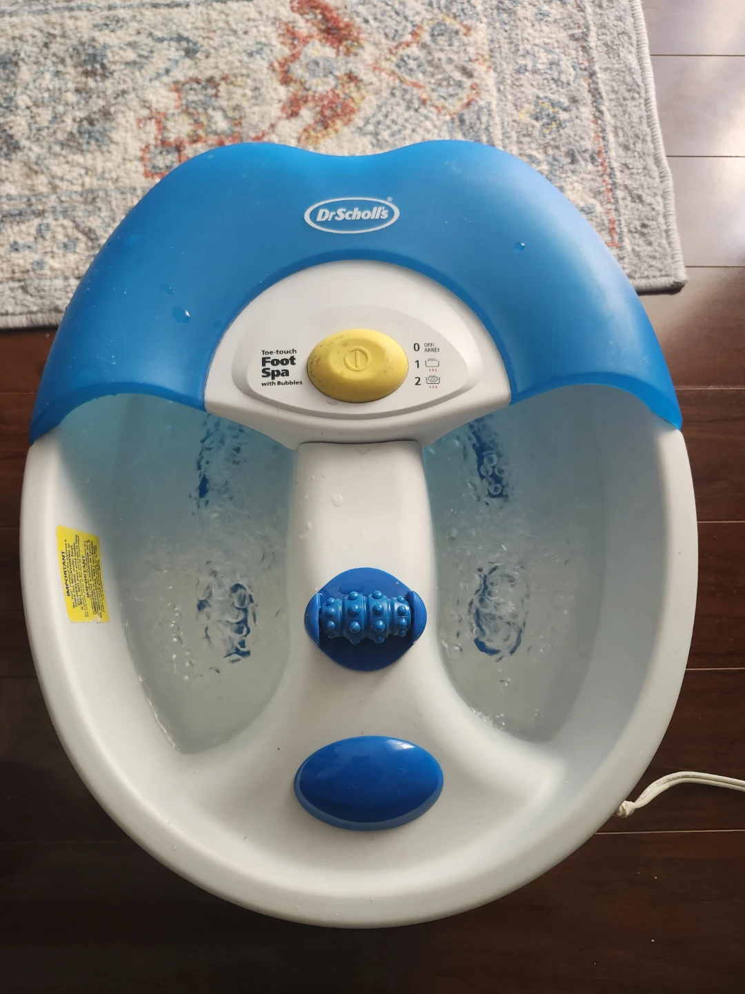 Dr. Scholl's Toe-Touch Foot Spa with Bubbles - photo 2
