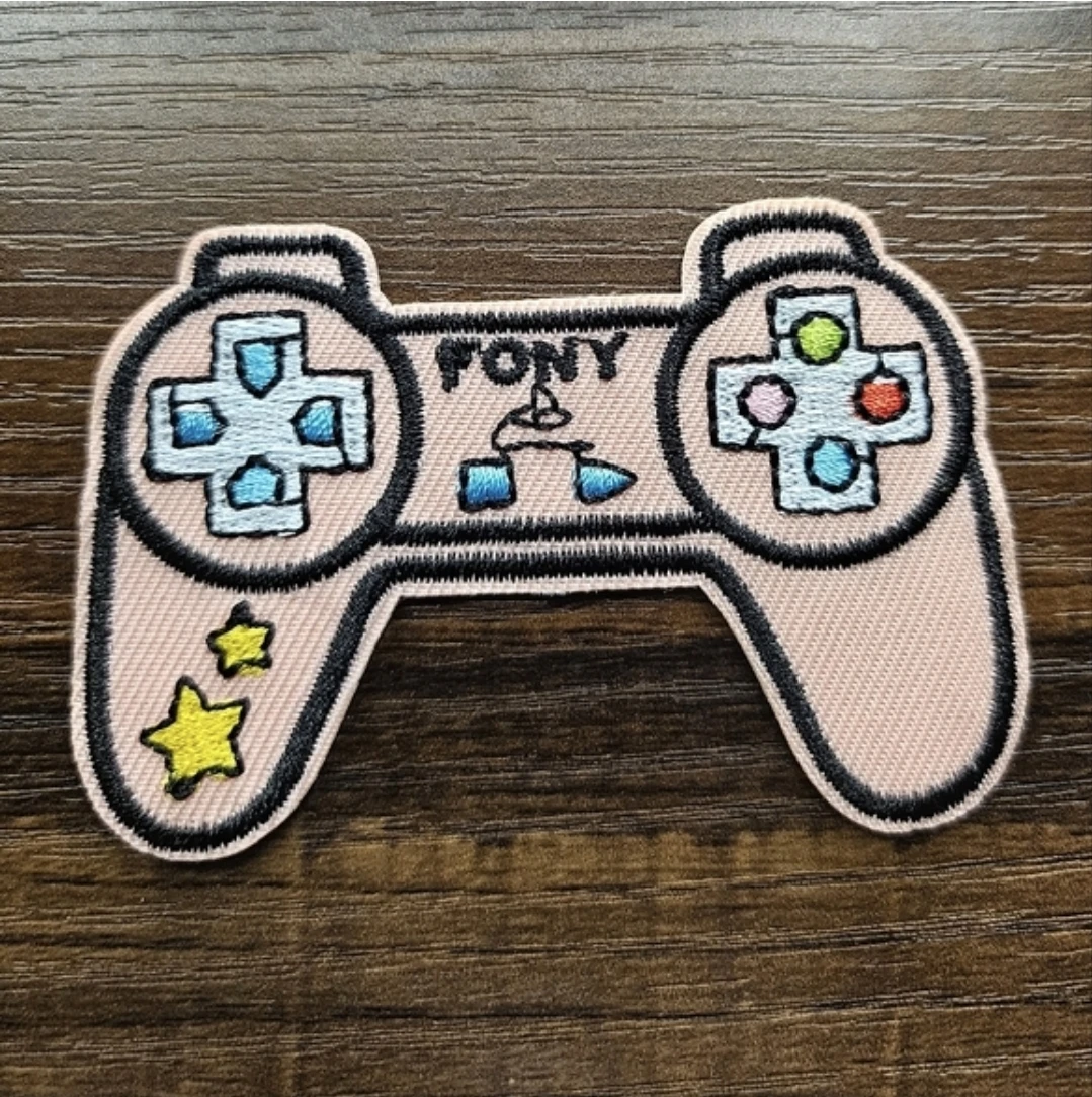 Pony Controller Patch ps4 embroidered iron or sew on