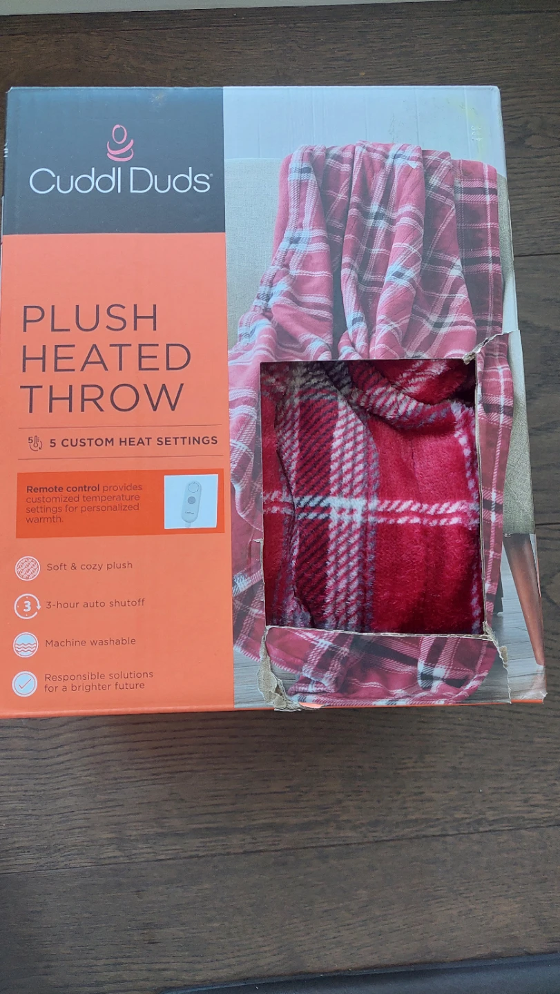Cuddl Duds Plush Heated Throw