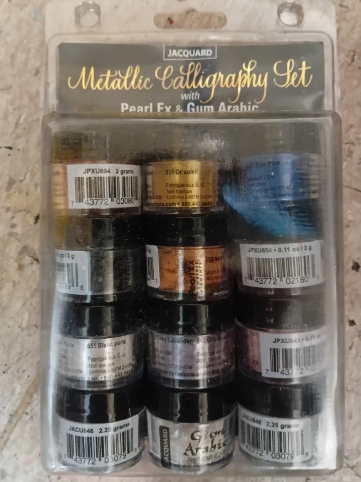 Jacquard Metallic Calligraphy Set