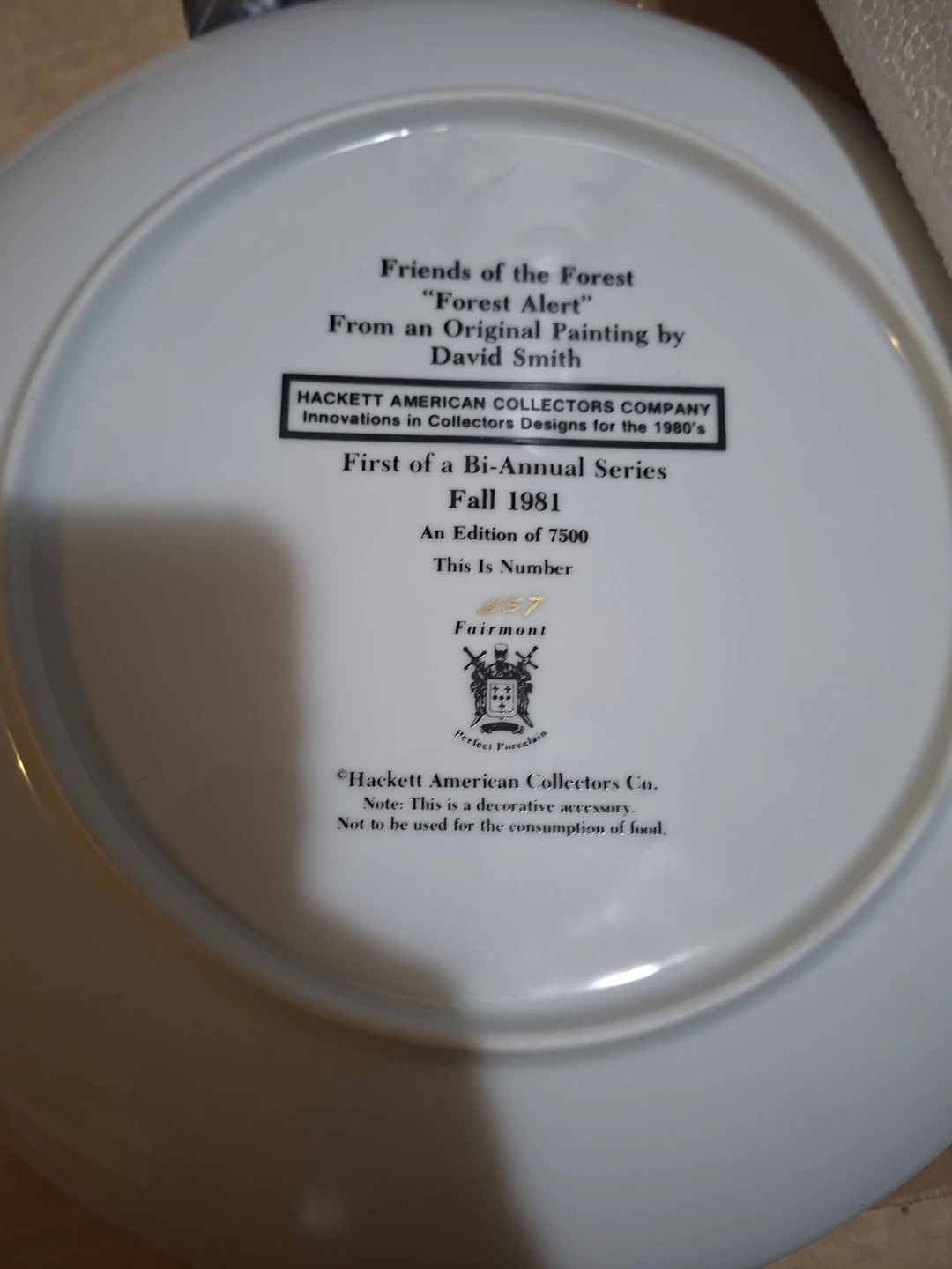 Friends of the Forest "Forest Alert" Decorative Plate - photo 2