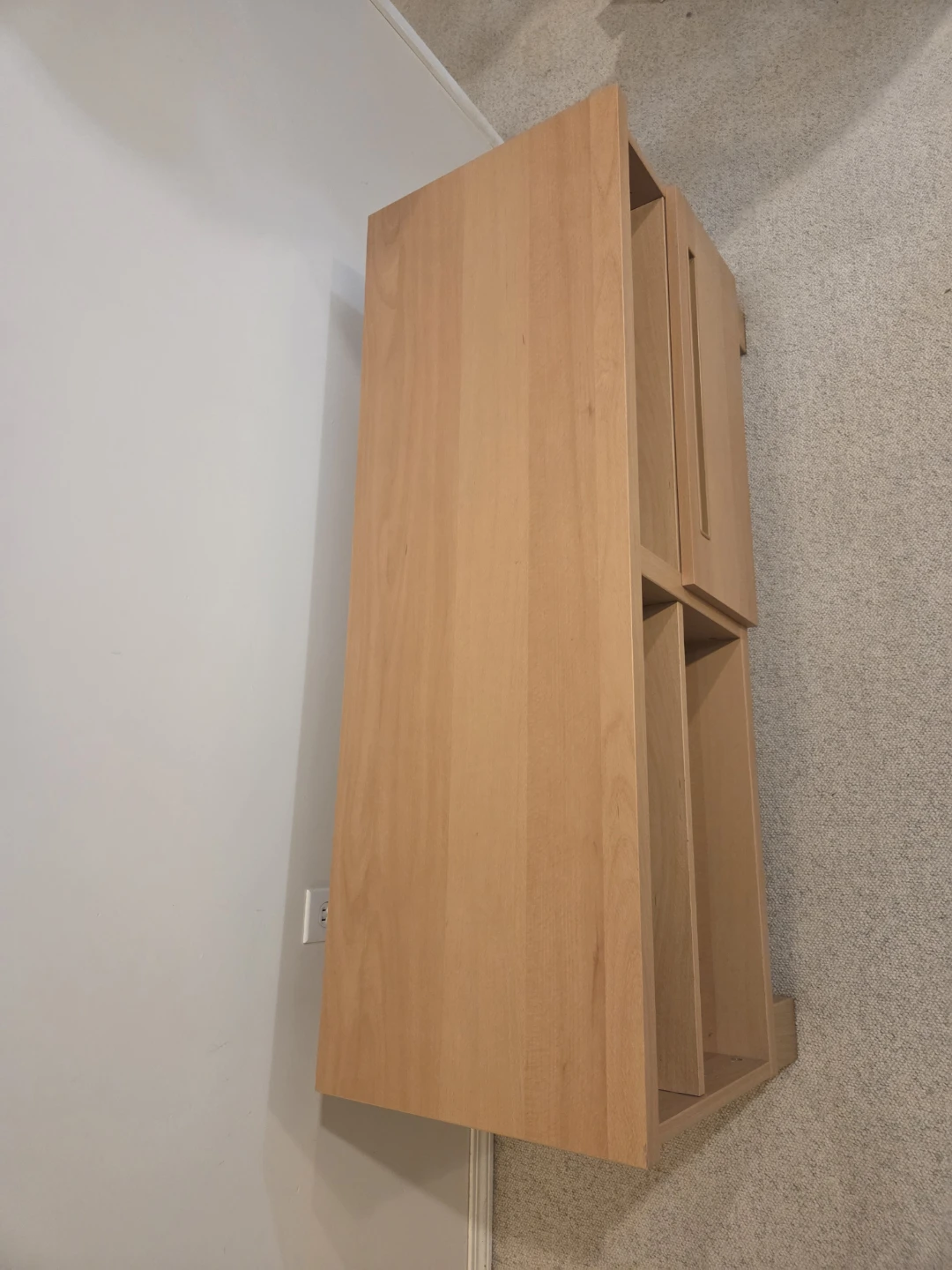 Ikea wooden TV bench with Drawer and 3 shelves - photo 3