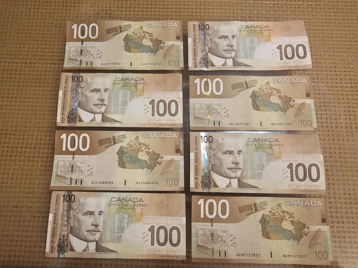 Canadian $100 Bills