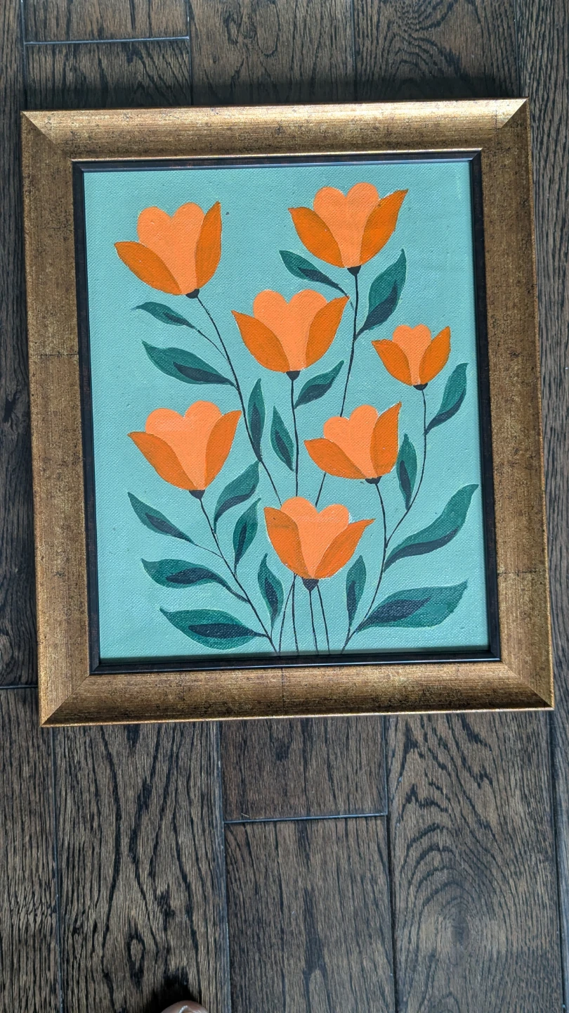Set of 4 Framed Art Prints - Floral, Birds, and Butterfly - photo 2