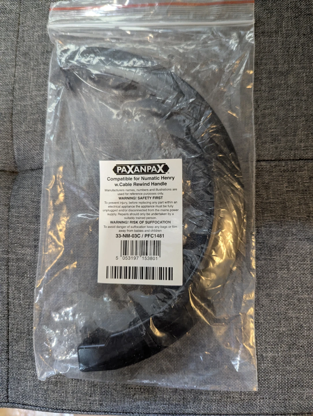 Cable Rewind Handle for Numatic Henry