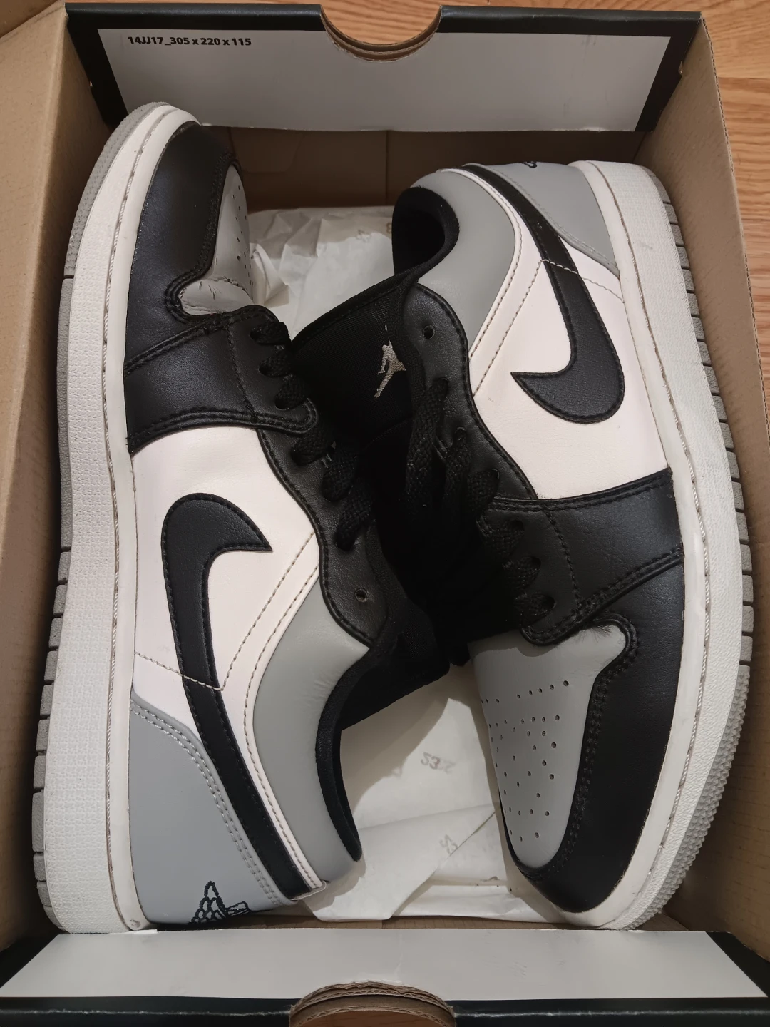 Size 9 Jordan 1 Low Shadow Toe - photo 2