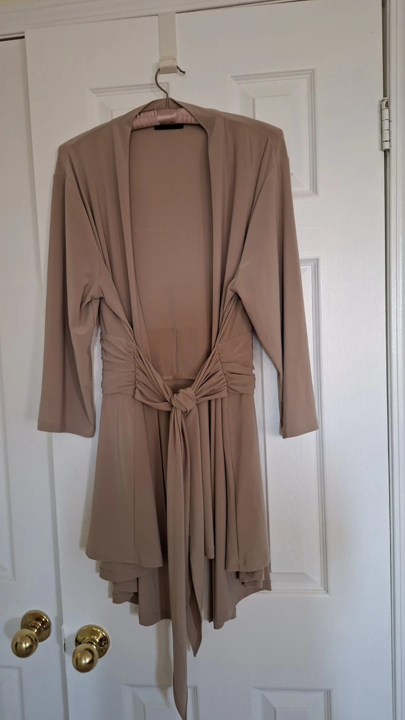 Nina Leonard Beige Cardigan XL