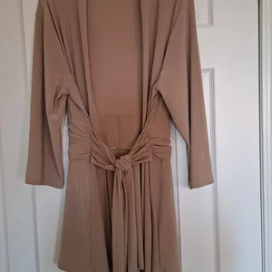 Nina Leonard Beige Cardigan XL