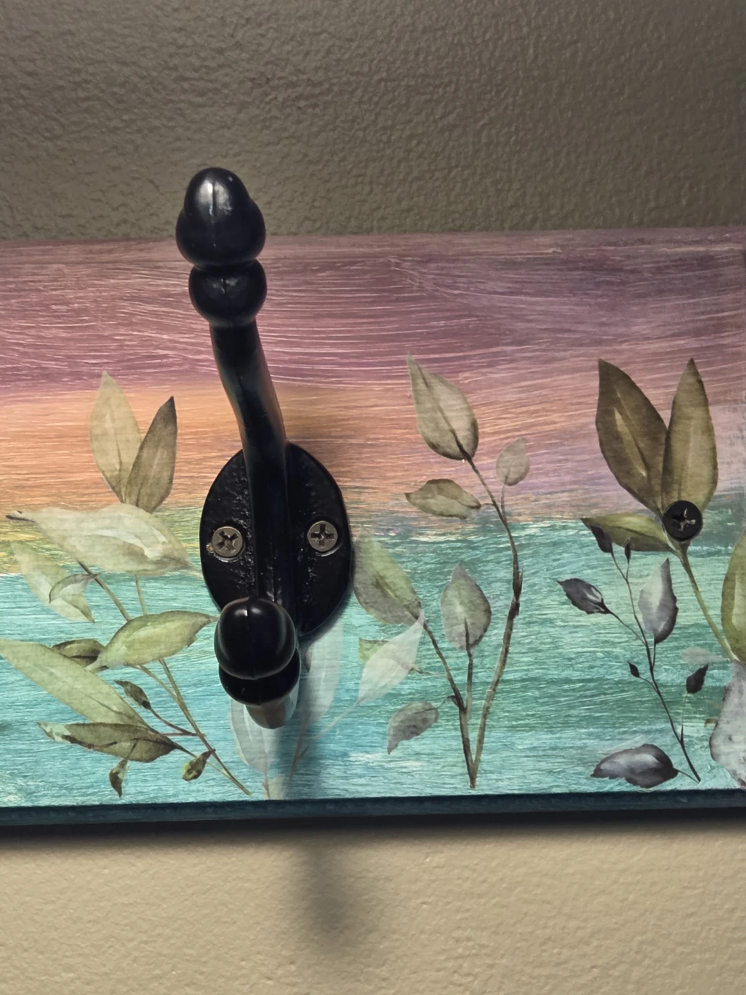 Decorative Wall Coat Rack with 3 Hooks - photo 5