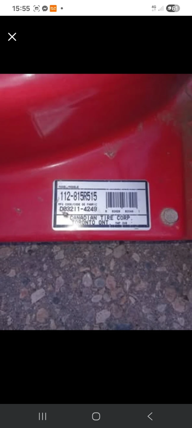 Lawnmower model 112-815R515 - photo 5