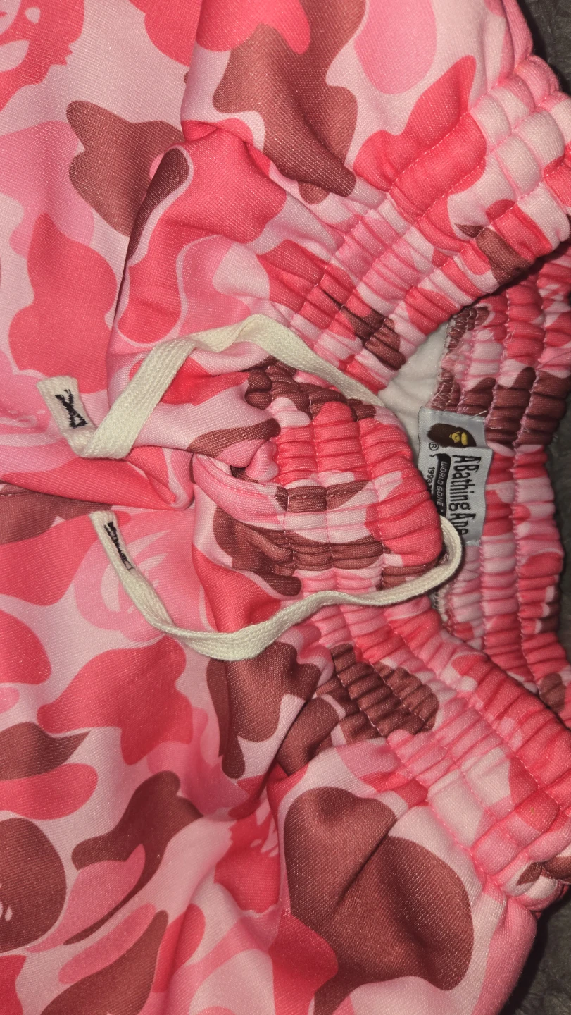 A Bathing Ape Pink and Red Camo Shorts - photo 2