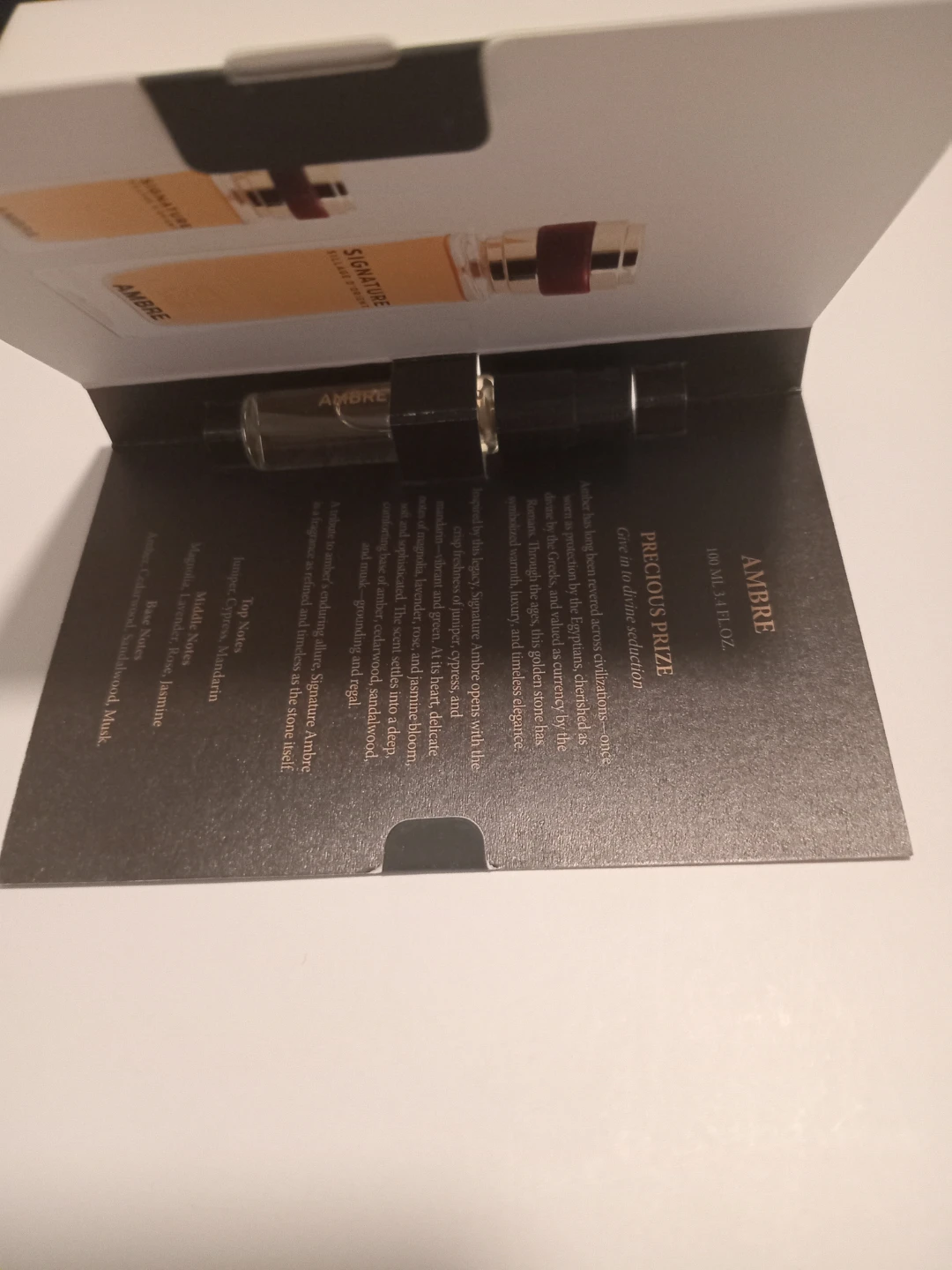 Signature Sillage d'Orient Ambre Eau de Parfum Sample - photo 2