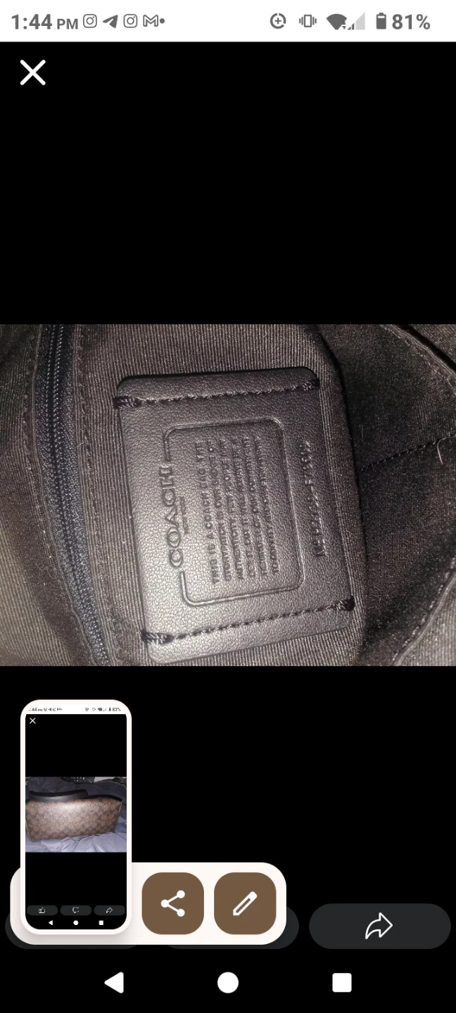 Coach Signature Pattern Shoulder Bag - photo 4