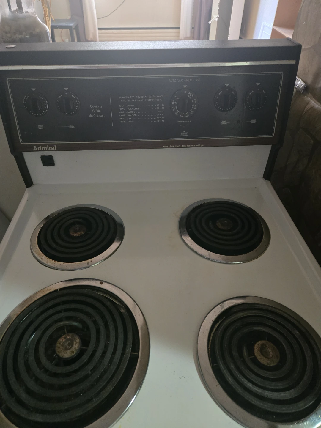 Admiral White Electric Stove Top with 4 Burners - photo 2