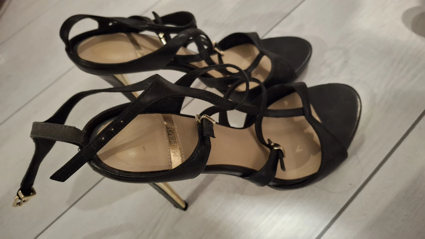 Guess by Marciano Black Strappy High Heels - photo 2