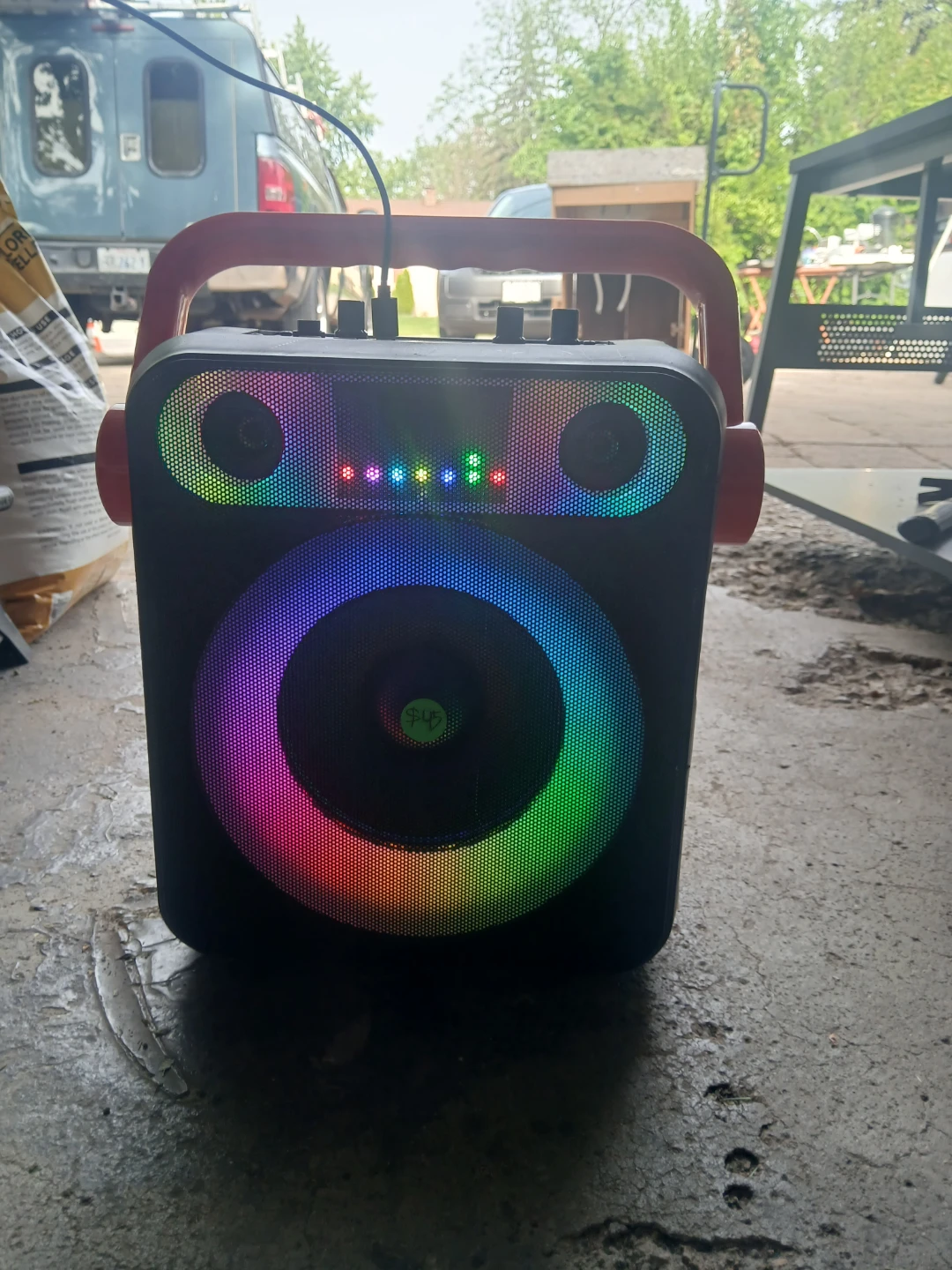 Portable Bluetooth Speaker with LED Lights