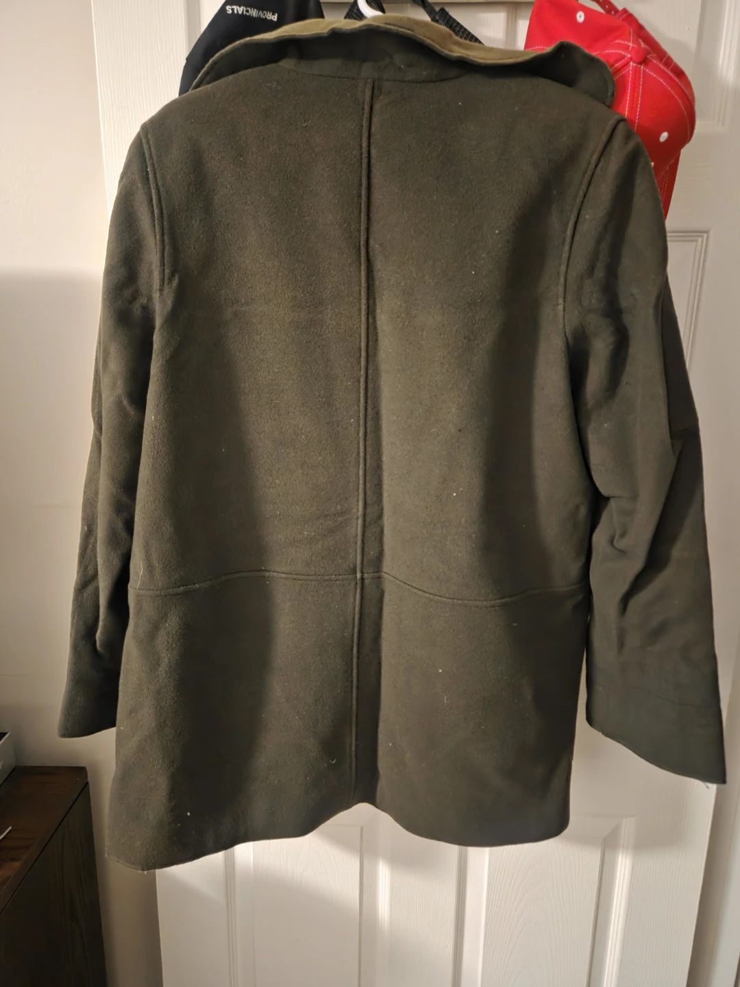 ME JAY International Green Virgin Wool & Cashmere Coat Size 12 - photo 4