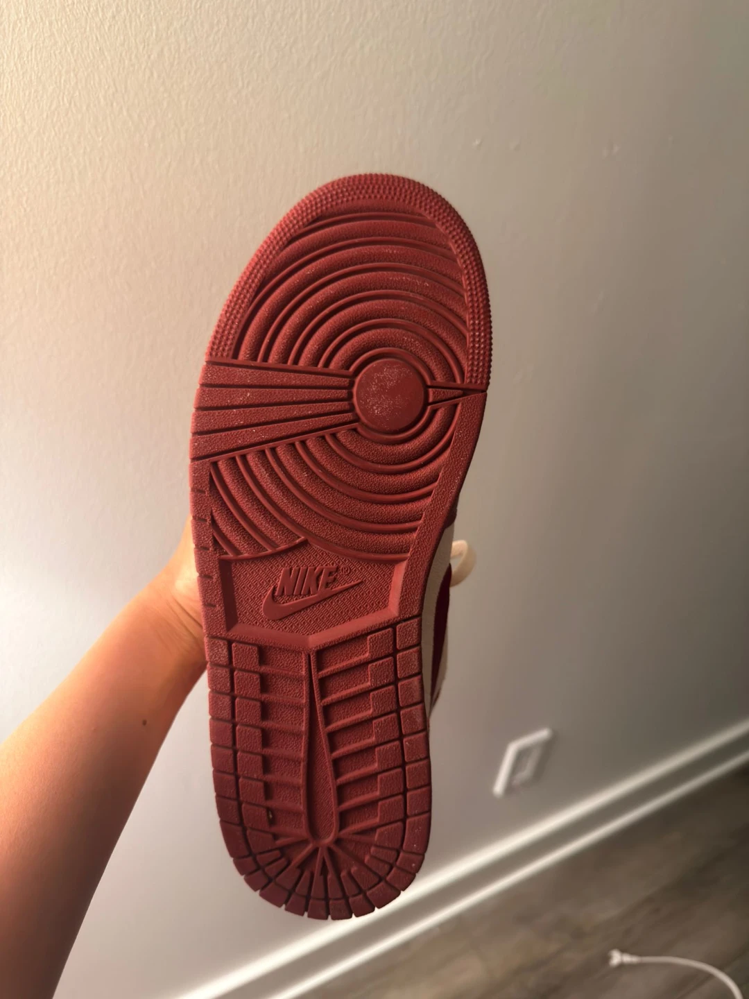 Air Jordan 1 Mid Sneakers - Burgundy/Cream - photo 3