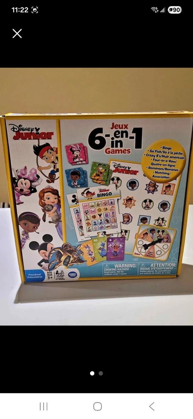 Disney Junior 6-in-1 Games Set