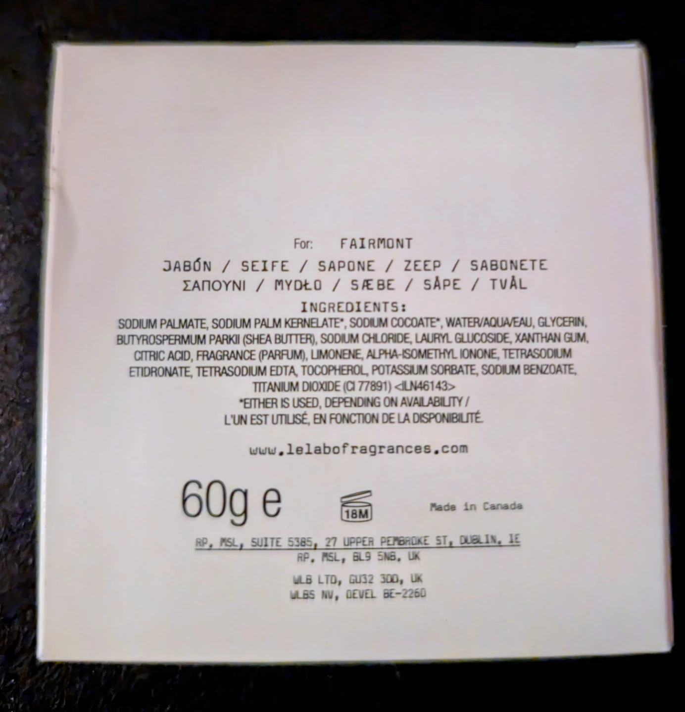 Two LE LABO ROSE 31 Soap / Savon 60g - photo 2