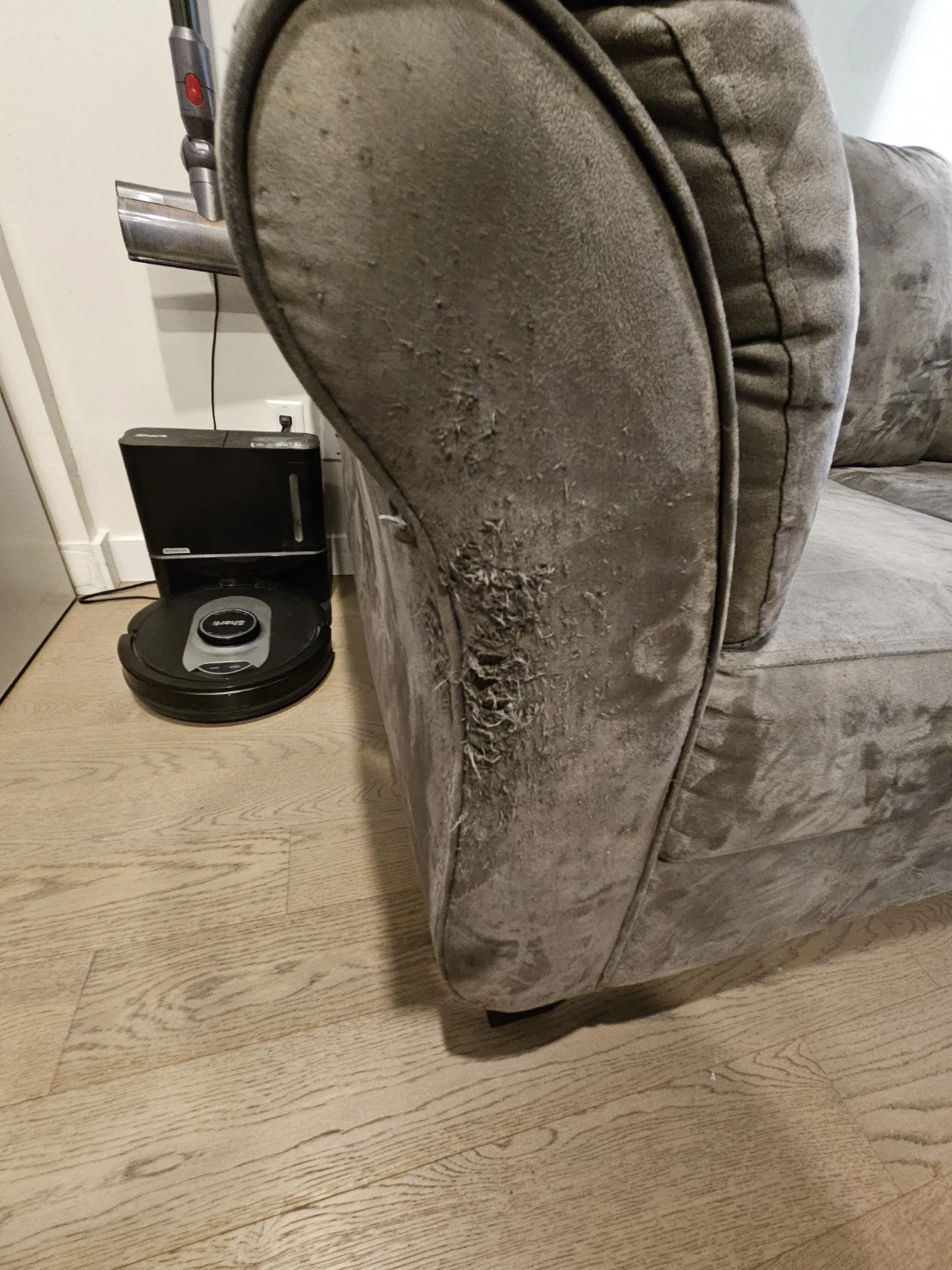 Grey Loveseat Sofa - photo 2