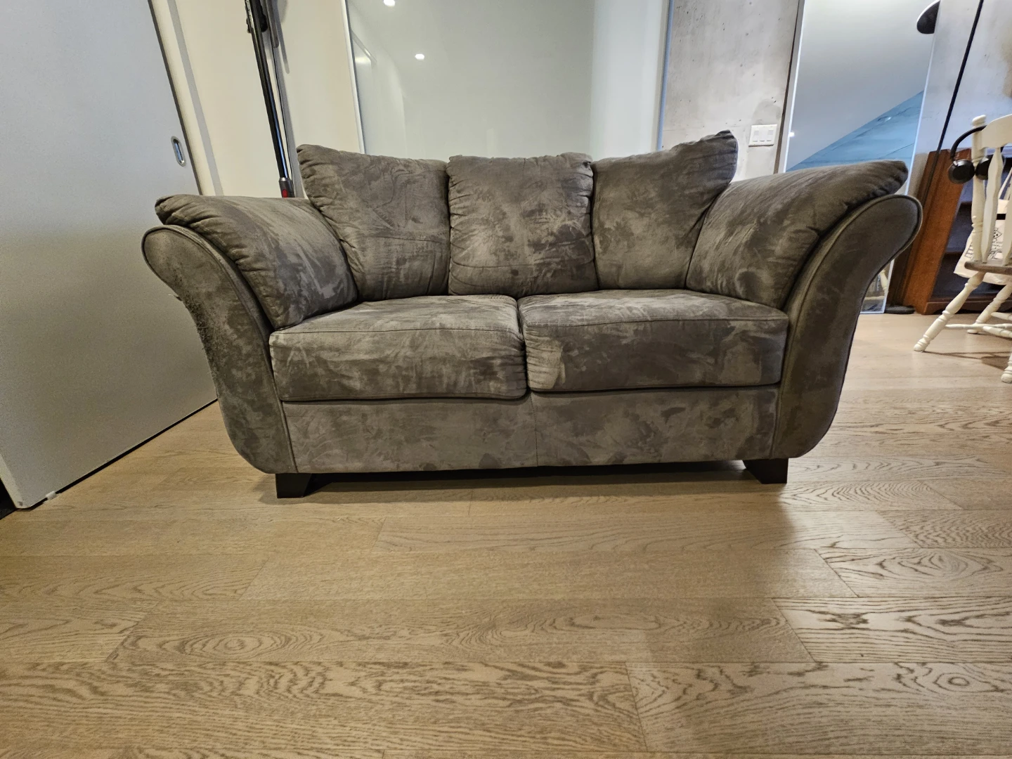 Grey Loveseat Sofa