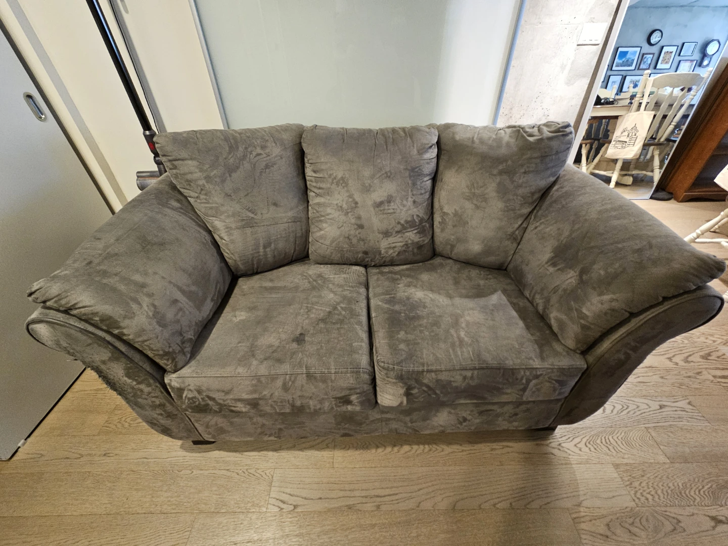 Grey Loveseat Sofa - photo 3