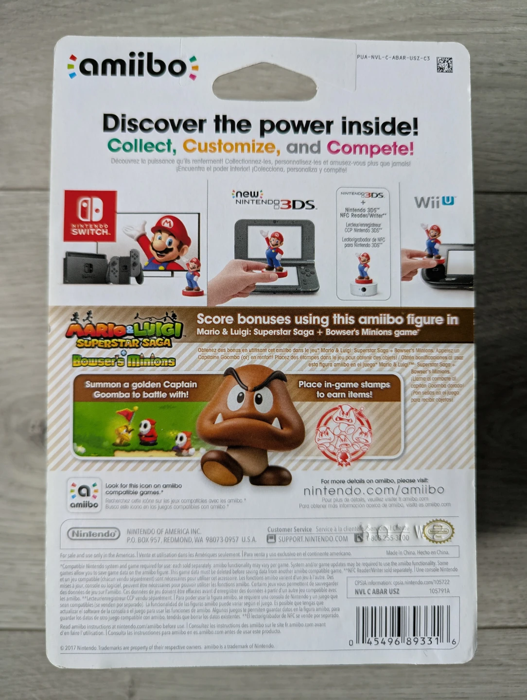 Nintendo Amiibo Super Mario Goomba - photo 2
