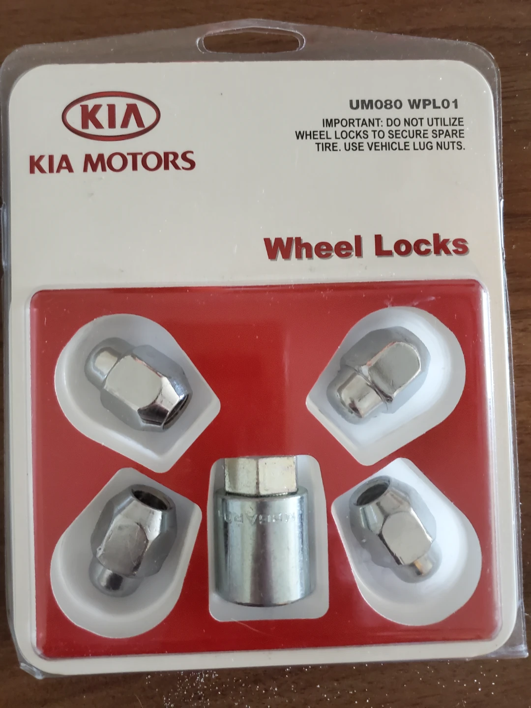 Kia Motors Wheel Locks UM080 WPL01