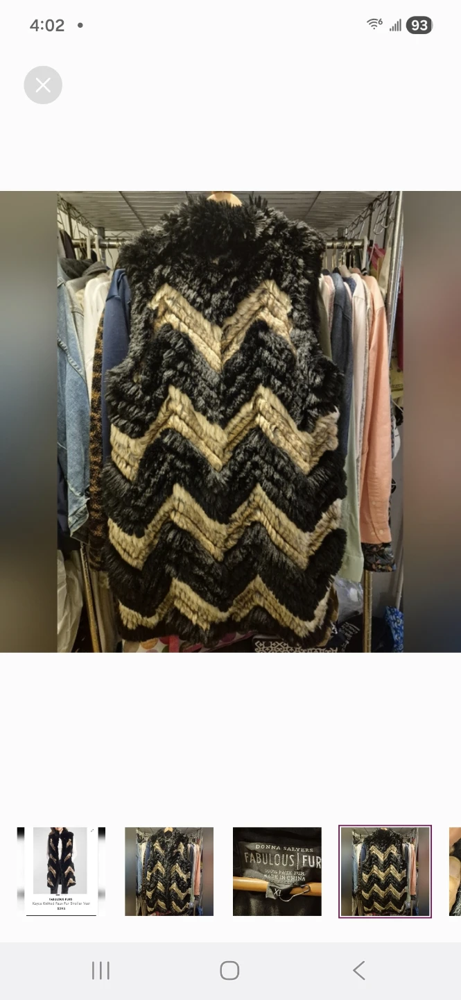 Fabulous Furs Kayce Knitted Faux Fur Stroller Vest - photo 2