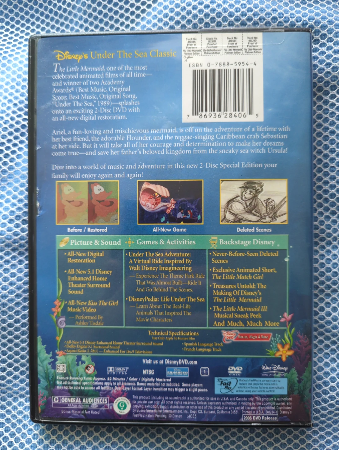 The Little Mermaid 2-Disc Special Edition DVD - photo 2